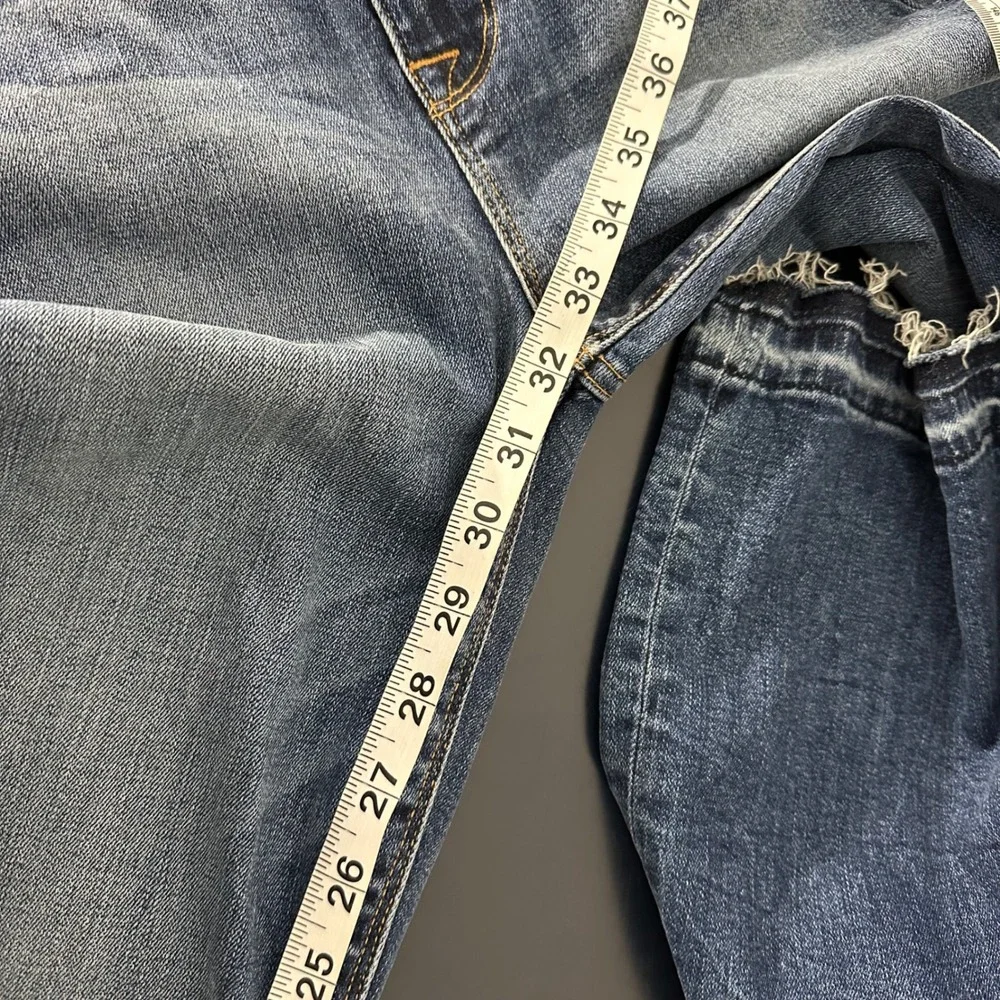 Hudson Heartbreaker High Rise Distressed Bootcut Denim Jeans Blue Size 25‎
